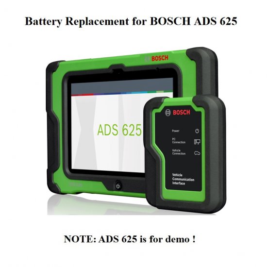 Battery Replacement for BOSCH ADS 625 ADS625 Scan Tool - Click Image to Close